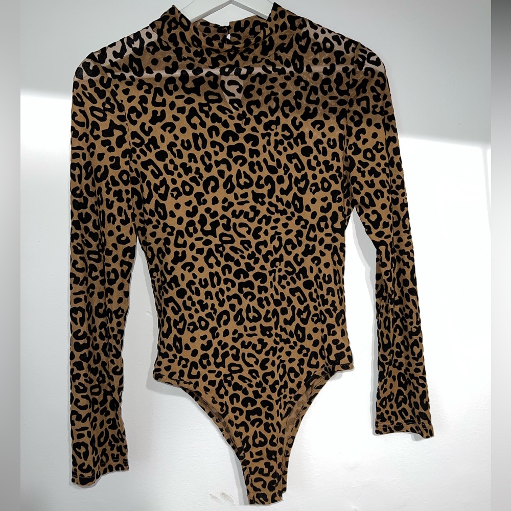 Leopard print bodysuit